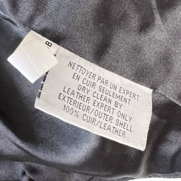 SAS Sportswear Black Genuine Leather Open Front Jacket - Picture 6 of 6